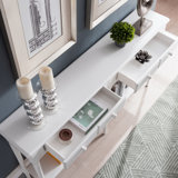 Coastal Solid Wood Double Hall Console Table