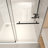 56-60" X 76" H Frameless Sliding Bathtub Door, Tub Shower Door, 5/16" (8Mm) Clear Tempered Glass, Stainless Steel Frame