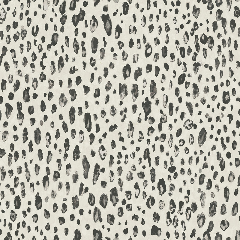 Orella Natural Fx 2 Leopard Design Wallpaper Roll, White