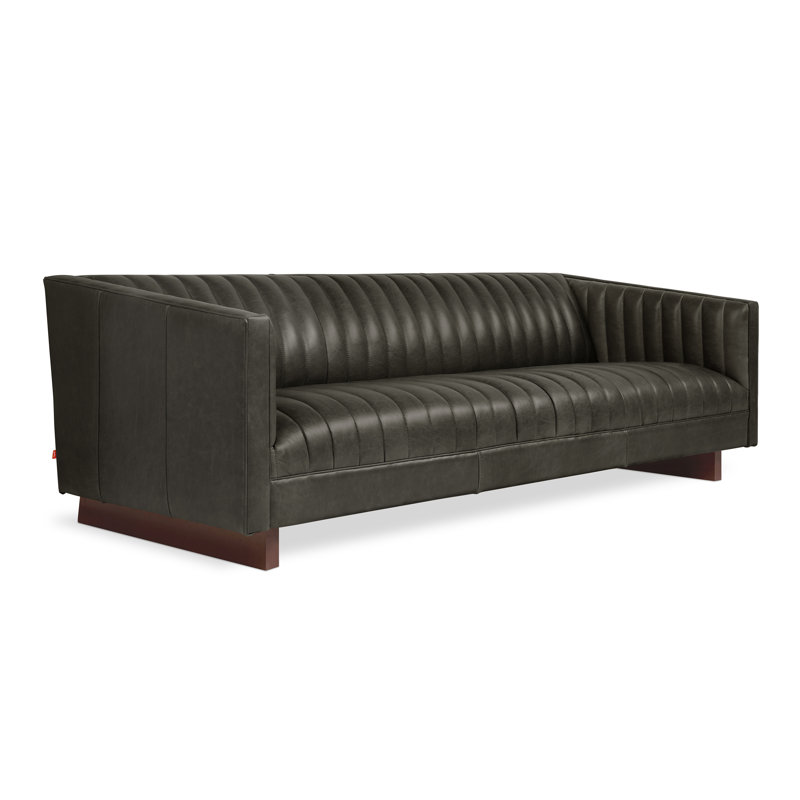 Wallace Sofa, Tucson Char Leather