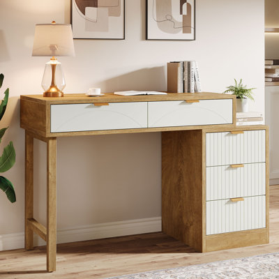 Petit bureau d'ordinateur avec tiroirs