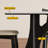 Retro Cream Dining Table with Rock-Solid Base-108739029