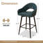 Tabouret de bar rotatif avec dossier Corrigan Studio-143480986-162699884