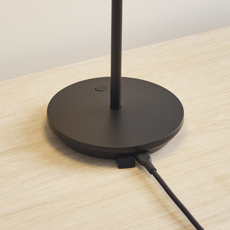 Nevis Accent Rechargeable Table Lamp, Black