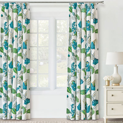 Panneau de rideau simple obscurcissant 100% coton Clementine