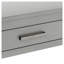Console de 59,1 po avec 3 tiroirs et tablette inférieure ouverte en MDF gris pour le salon