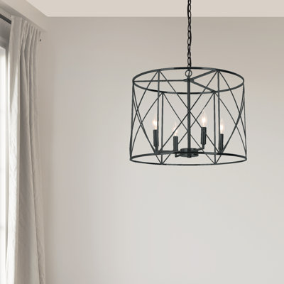 Lustre géométrique à 4 lumières Azizul