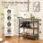 Aslee Metal Bar Cart-1800295721