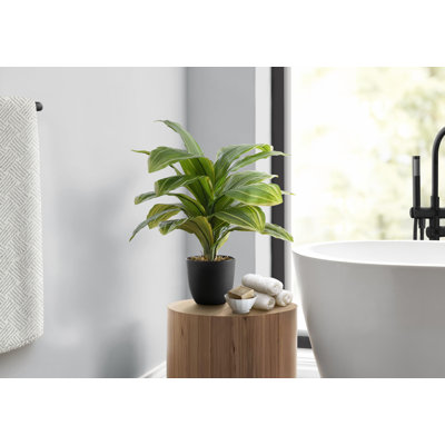 Marrero 17'' Faux Dracaena Plant in Polypropylene (Pp) Pot