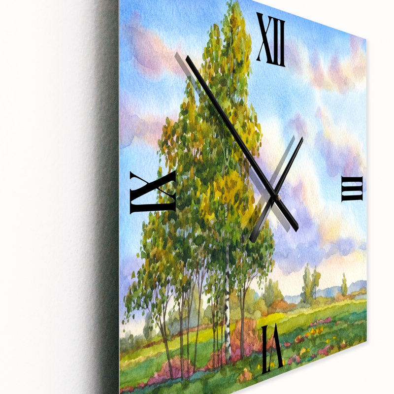 Paysage avec horloge murale, Grand