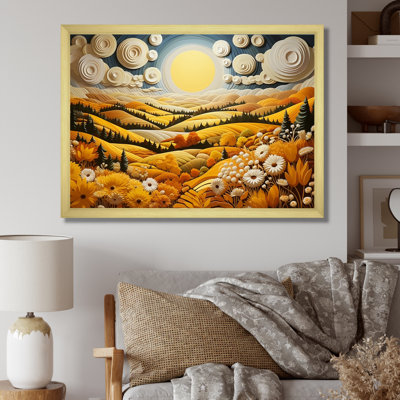 Countryside Yellow Fields In II - Modern Canvas Prints