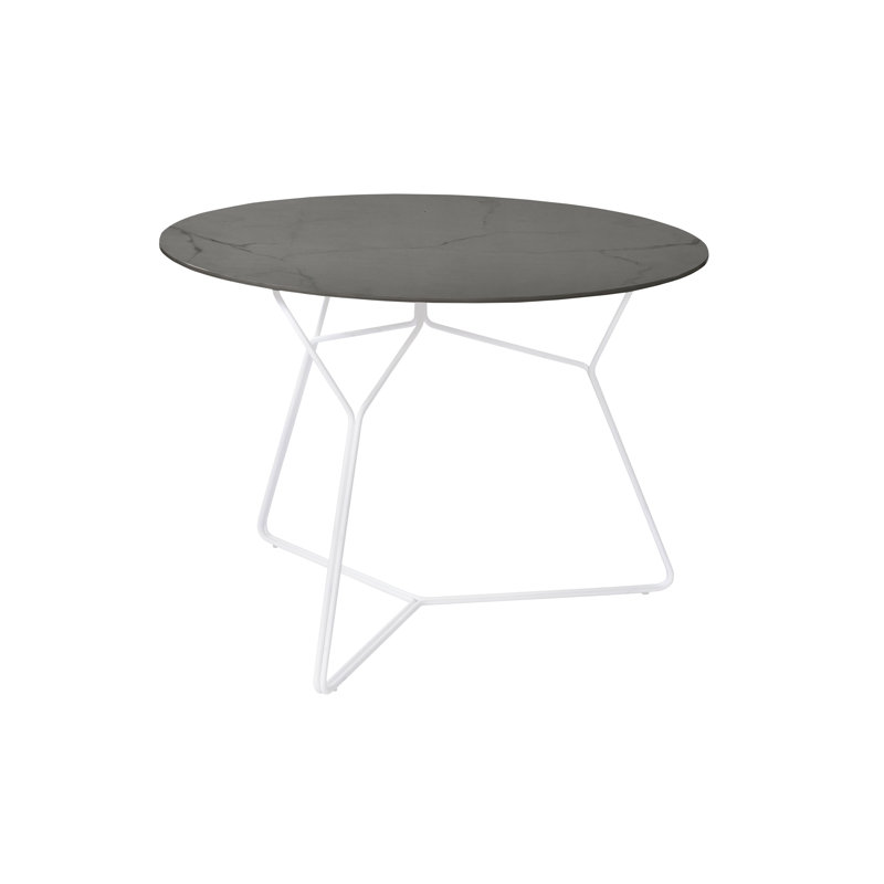 Serac Dining Table, Ceramic Gray