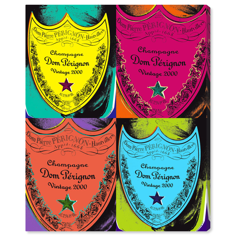 Warholesque Dom P - Impression sur toile, H 45 po x l 36 po, Toile tendue, Sans cadre
