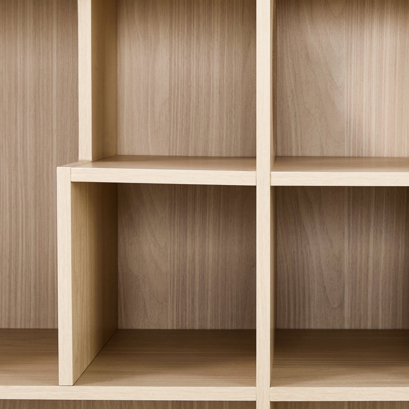 Bibliothèque pour chat naturel avec attrait intérieur et panneau de particules, 61,78 po Grand, 34,63 po de profondeur, 15,7 po de largeur, pour les maisons élégantes. Rangement élégant: largeur, hauteur, profondeur, vie organisée