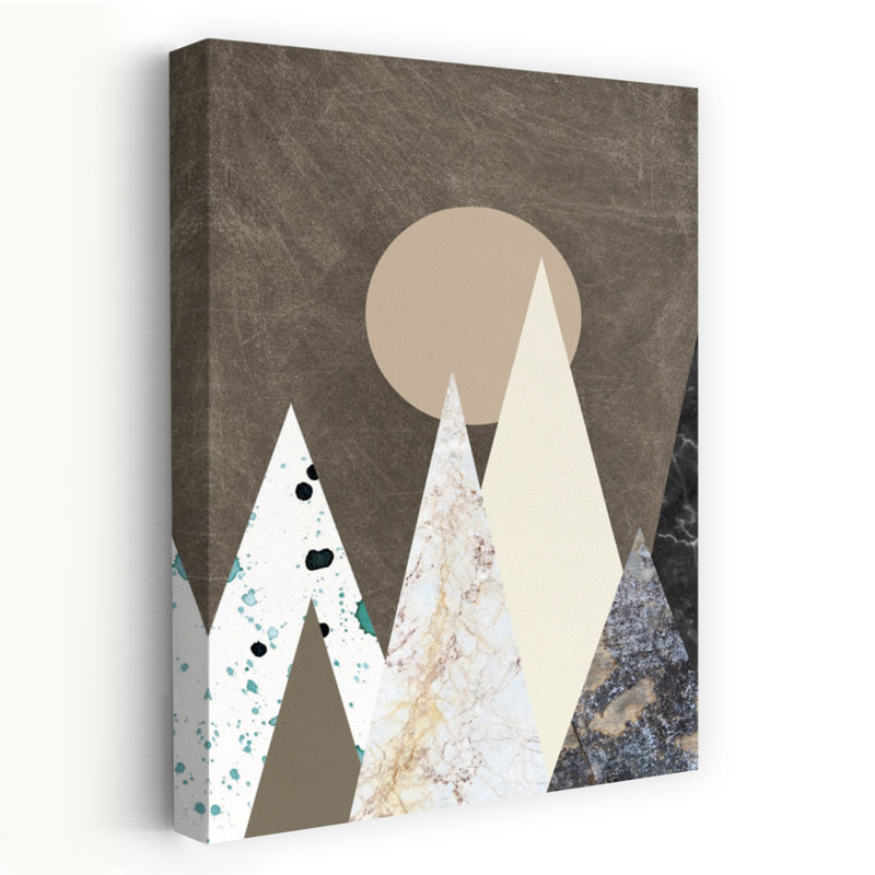 Peaks Contemporary Art abstrait, H 24 po x l 16 po