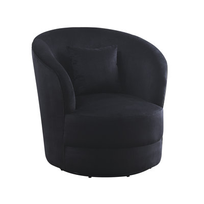 Tybalt Velvet Swivel Slipper Chair