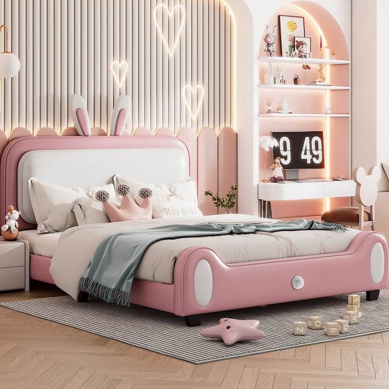 Upholstered Platform Bed, Full / Double