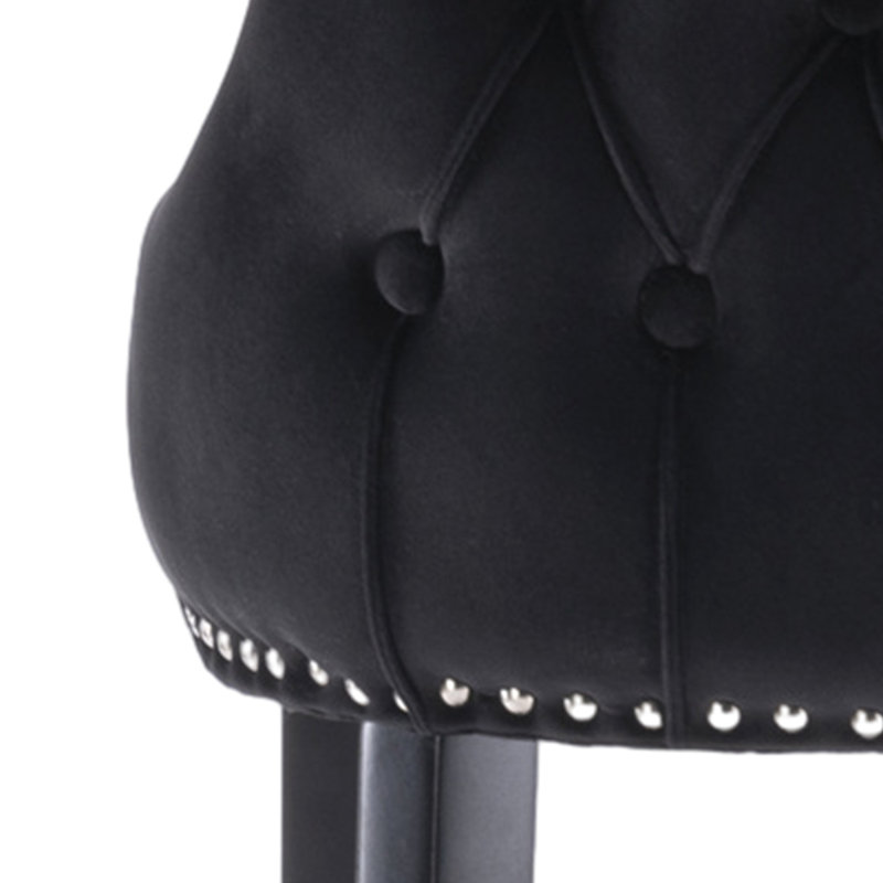 Tabouret de comptoir 26,72 po Joason, Noir