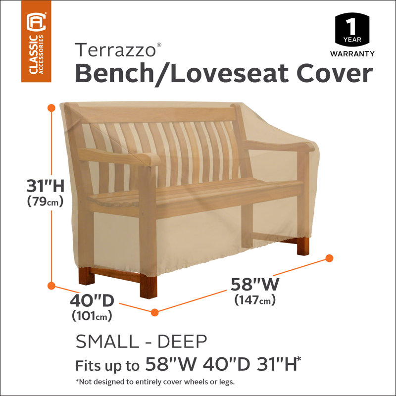 Jadon Outdoor Patio Sofa Cover, 34" H x 42" W x 60" D