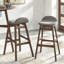 Ralphy Upholstered Counter Stool with Solid Wood Frame