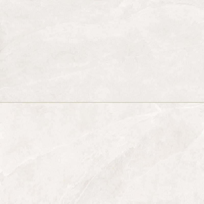 Carreau de porcelaine mate pour plancher et mur 24 po x 48 po Slate Reserve, Super blanc