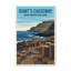 Giant's Causeway, Northern Ireland - Romantic Poster Of Antrim Coast Basalt Columns. Giclee Print On Wrapped Canvas. Wall Art, Home Decor - Natural Landmarks, Northern Ireland - Wrapped Canvas Print-1401723617