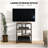 TV Stand for 28 Inch TVs, Entertainment Centre with Adjustable Shelves and Extension Lead Holder, Small TV Table with Storage for Living Room, Rustic Brown
