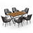 Sikata 6-Person Rectangular Outdoor Dining Set With Cushions-105846081