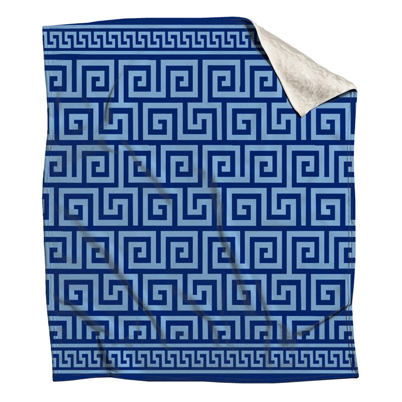 Greek Key Pattern Blankets, 60in W x 80in H