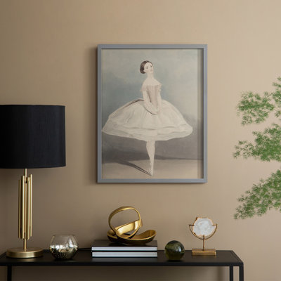 «Vintage Portrait Print XXV III», reproduction encadrée - bois massif