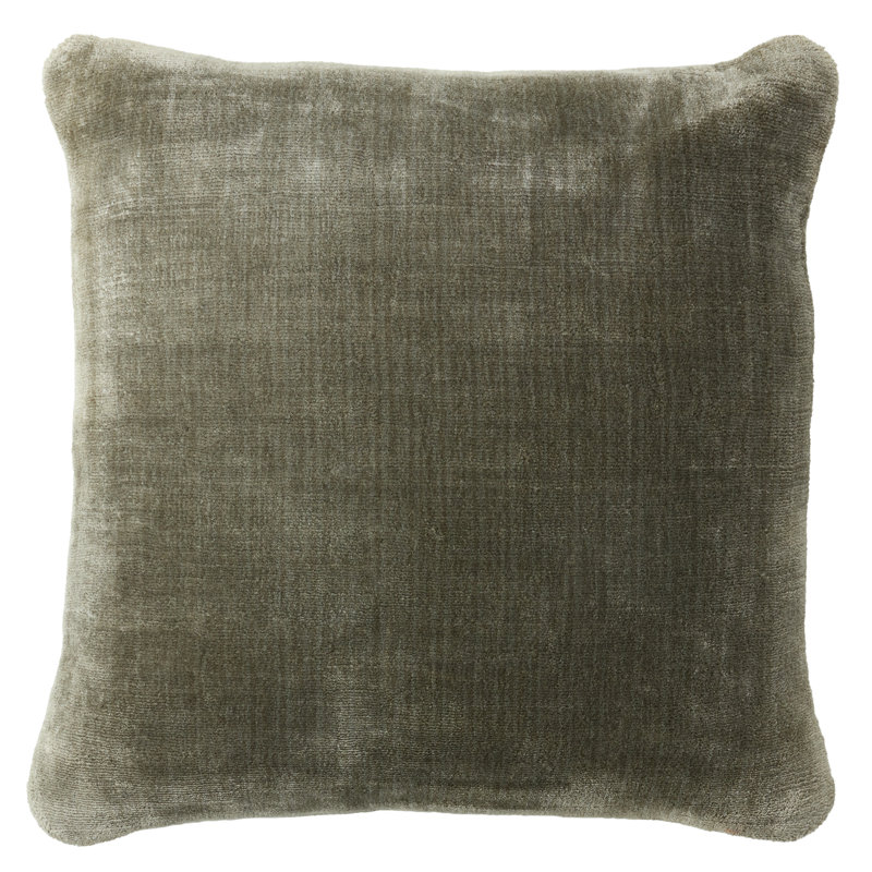 Coussin Jaipur Living Illumine, Polyester, Taupe, Carré 24 po