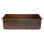 33" Antique Hammered Copper Kitchen Single Basin Sink with Matching Drain and Accessories