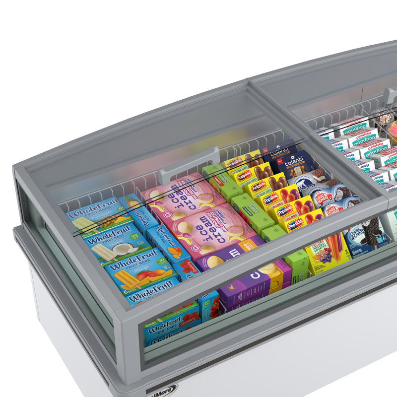 77 po. 27.5 pieds cubes Réfrigérateur / congélateur pour îlot de cuisine à dégivrage automatique commercial blanc pi. pi.