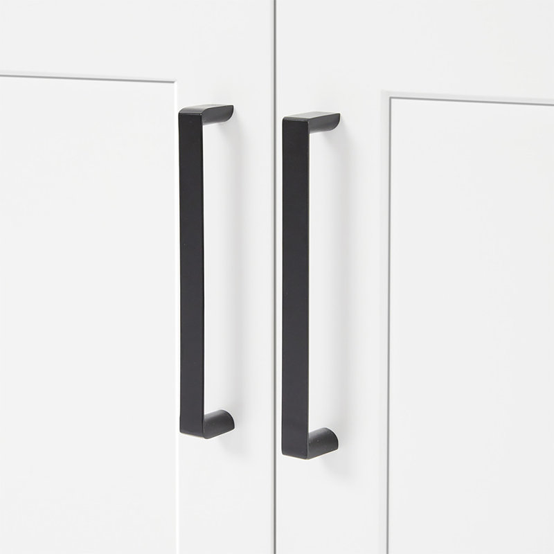48" Single Bathroom Vanity Base Only, Matte Black, White