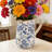 Ceramic Pitcher Vase With Handle For Farmhouse French Country Shabby Chic Traditional Decor Display Empty Or With Flowers