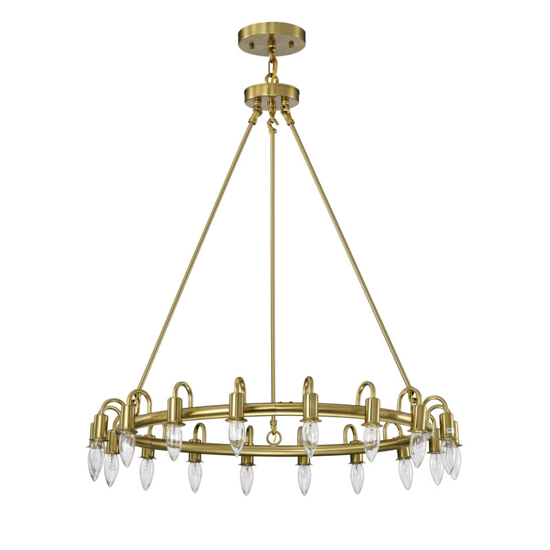 Lustre à 18 lumières Jacolyn, Brossé