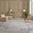 Kaysyn Oriental Floral Design Performance Machine Washable and Foldable Area Rug Ivory/Blue-542612160