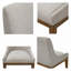 Chaise de salle à manger rembourrée (ensemble de 2)
