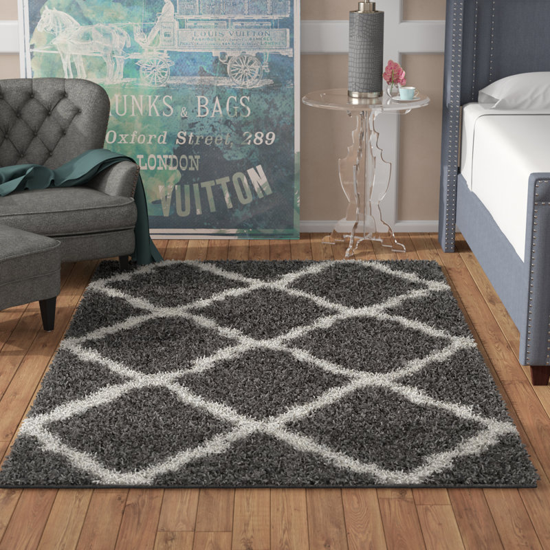 Tapis gris Alonnah, Rectangle 6 pi x 9 pi