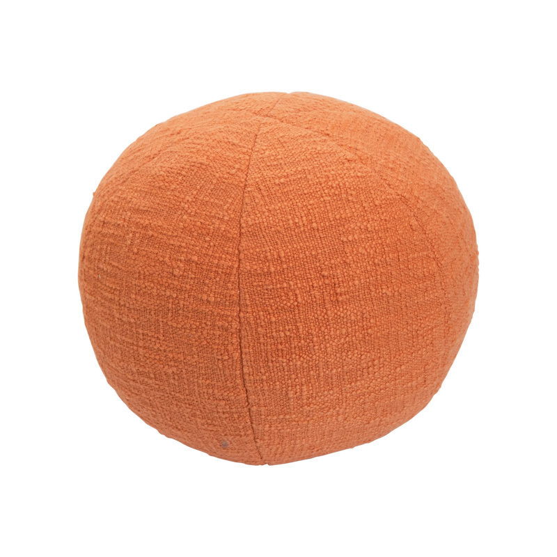 Coussin Taron, 10 po x 10 po, Orangé