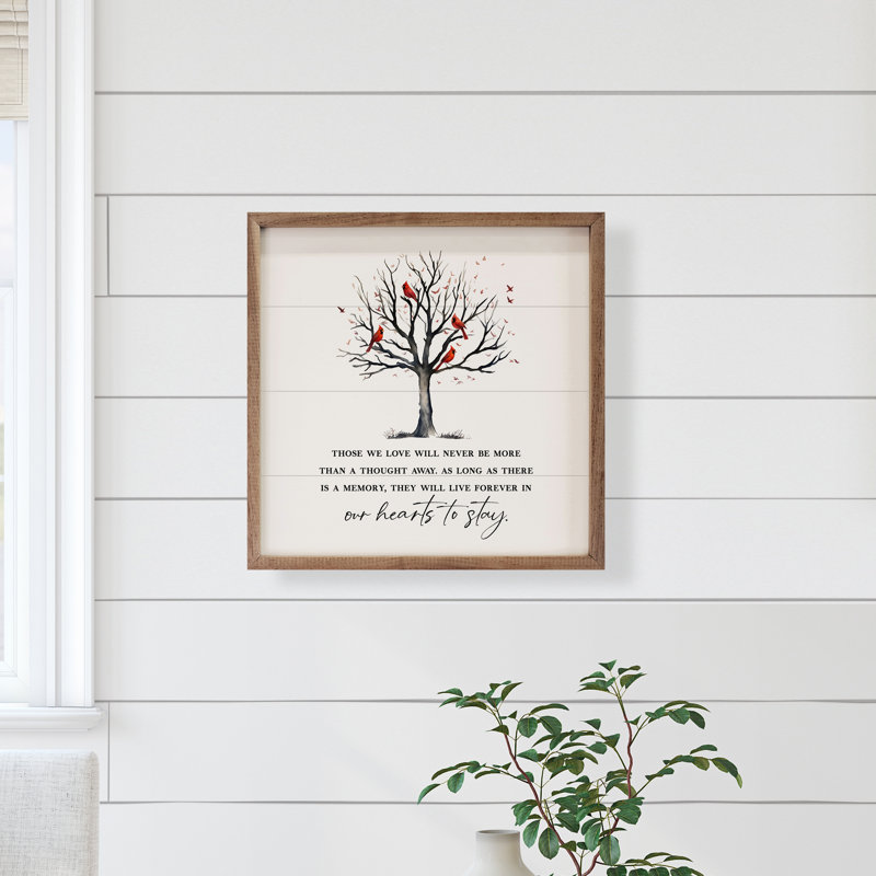 Arbre cardinal Our Hearts To Stay, H 12 po x l 12 po x P 1 po