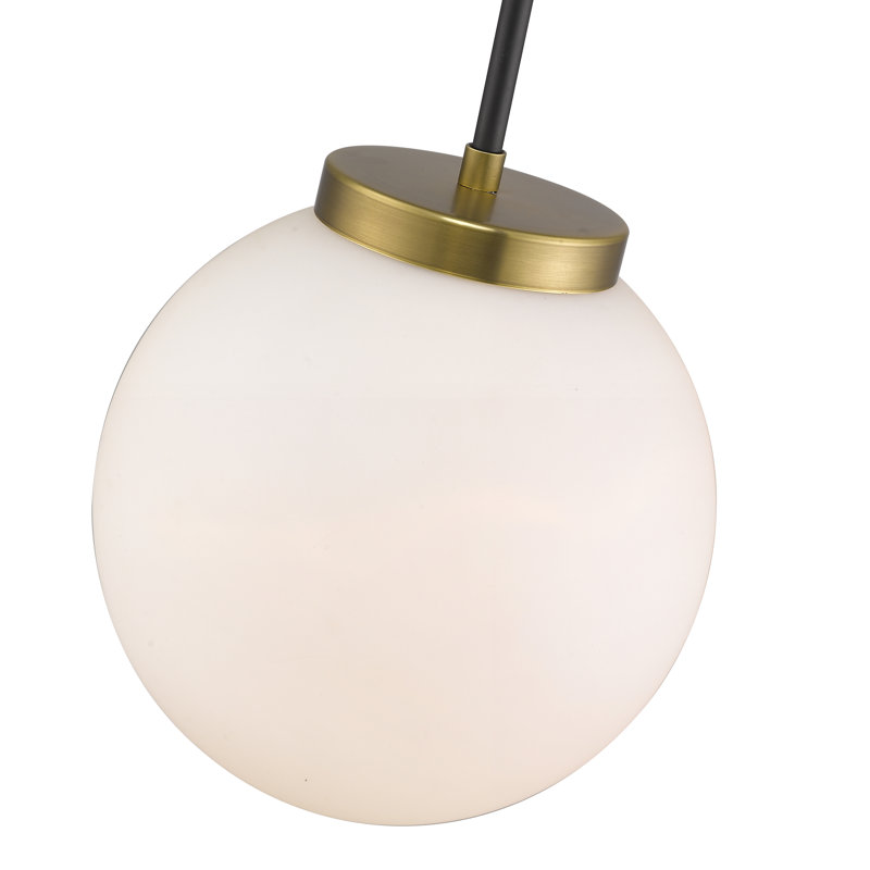 Luminaire sphère suspendu 1 lumières simple Anacletus, Laiton vieilli