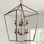 Hertford 8-Light Steel Dimmable Lantern Geometric Chandelier