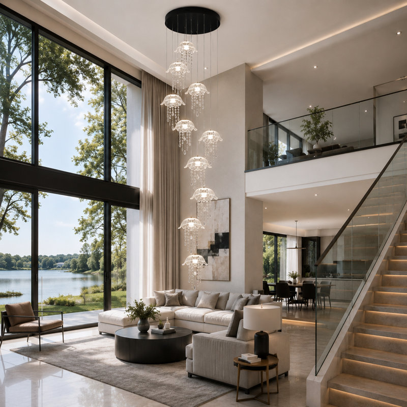 10 - Light Cluster LED Chandelier