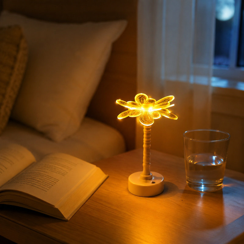 LED Night Light Gift Ambient Light Table Lamp Bedroom Bedside Decor Light