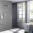 10 Inch Square Luxury Bathroom Shower - Rain Mixer In Brushed Nickel 10" System-124646372