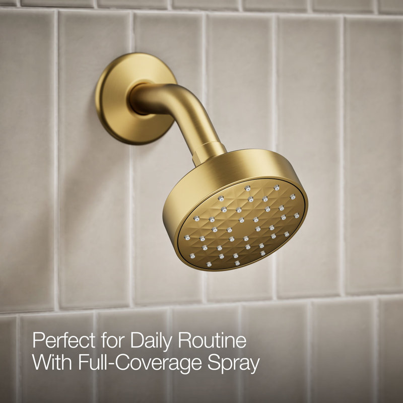 Kohler Pitch Rite-Temp Shower Trim Kit With 1.75 GPM Water-Saving Single-Function Showerhead, Single Spray Setting