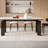 Simple rock board dining table and chair set-112306731
