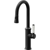 Davoli Pull-Down Prep/Bar Faucet with Button Sprayer