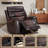 Abba 3-person Recliner Sofa With Padded Arms-2474891